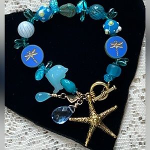 ⭐️Adorned Crown Assemblage beaches & butterflies dragonfly starfish bracelet